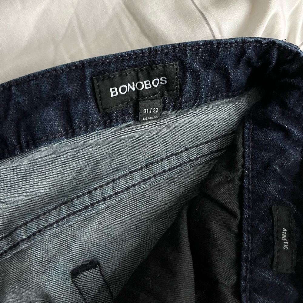 Bonobos Stretch Athletic Jeans 31x32 Dark Wash